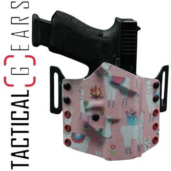 BLACK TRIDENT® "RAVEN" G19 FAST OWB HOLSTER LAMAS PINK